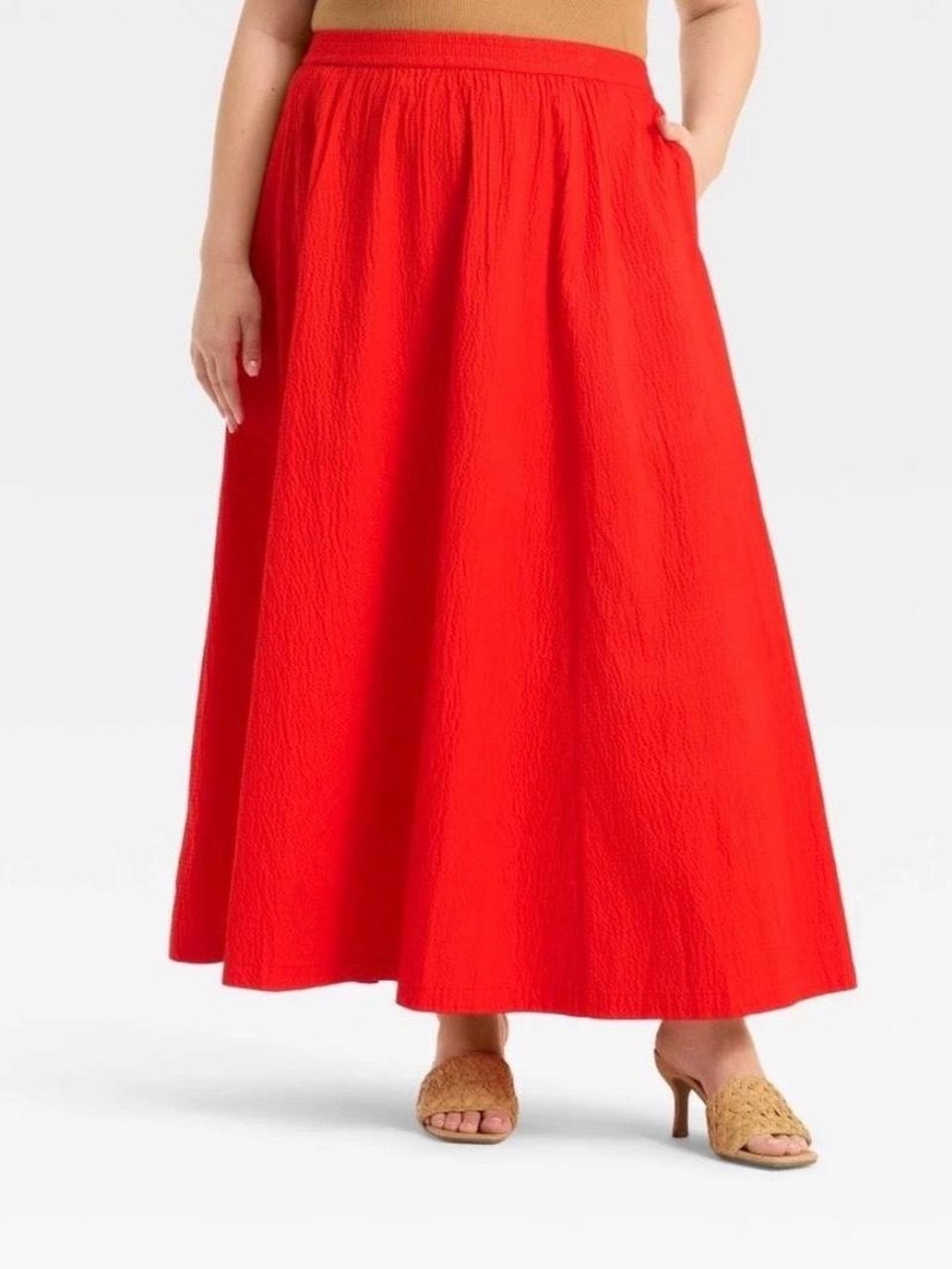 a new day Red Maxi Skirt